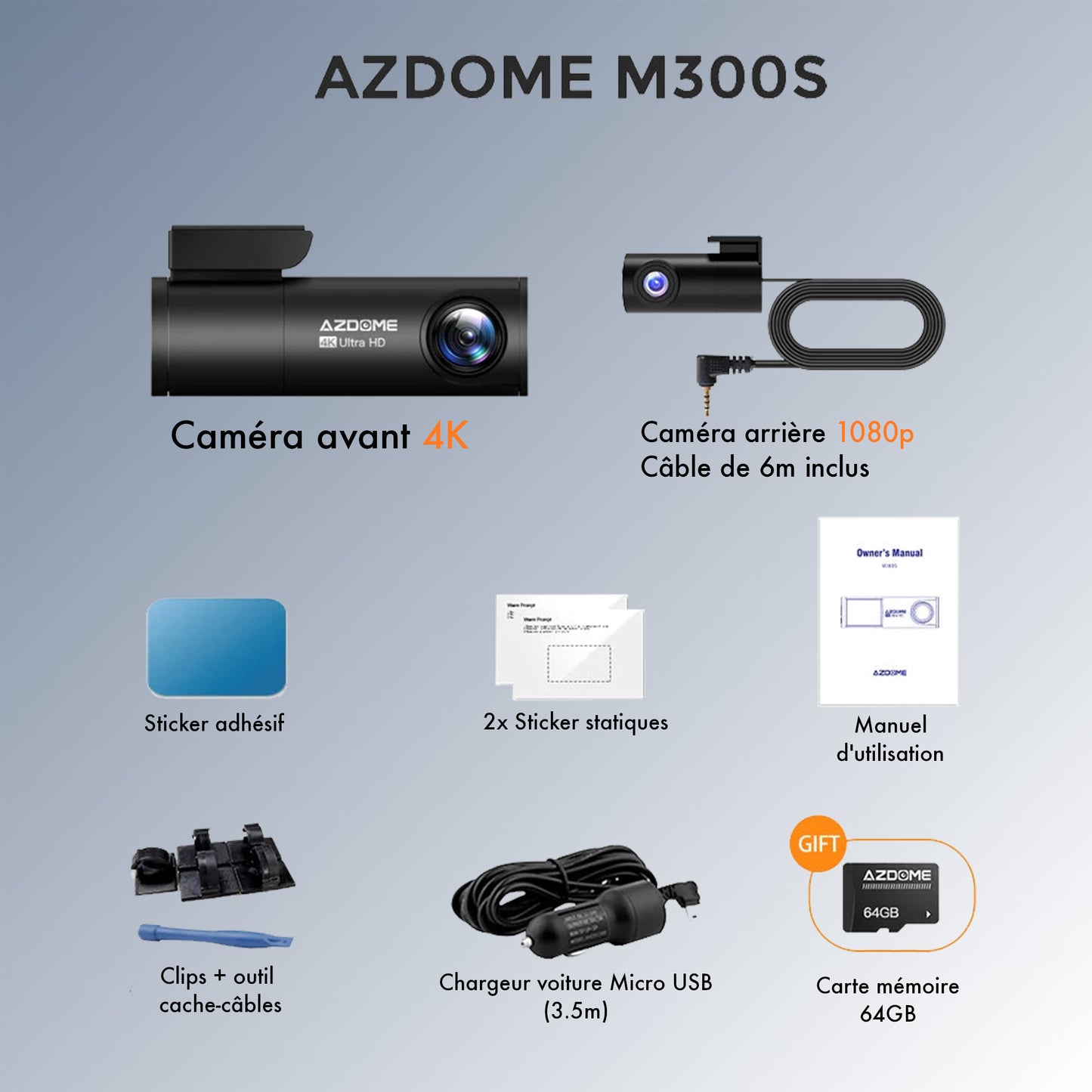 Dashcam | AZDOME M300S